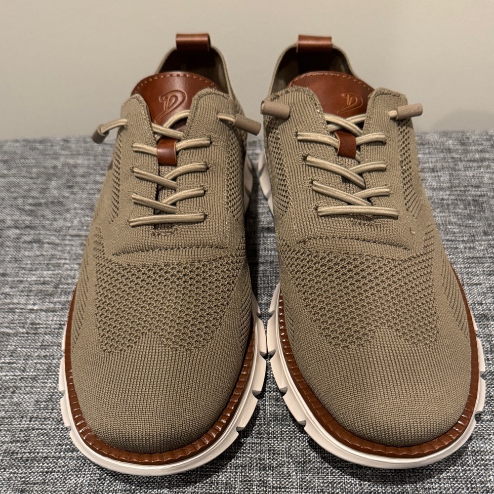 Men's Taupe Knit Sneakers